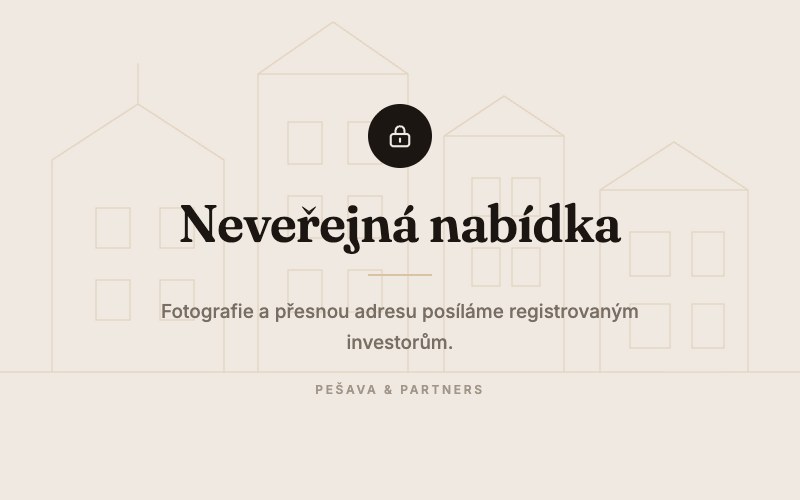 Neveřejná nabídka — fotografie posíláme registrovaným investorům